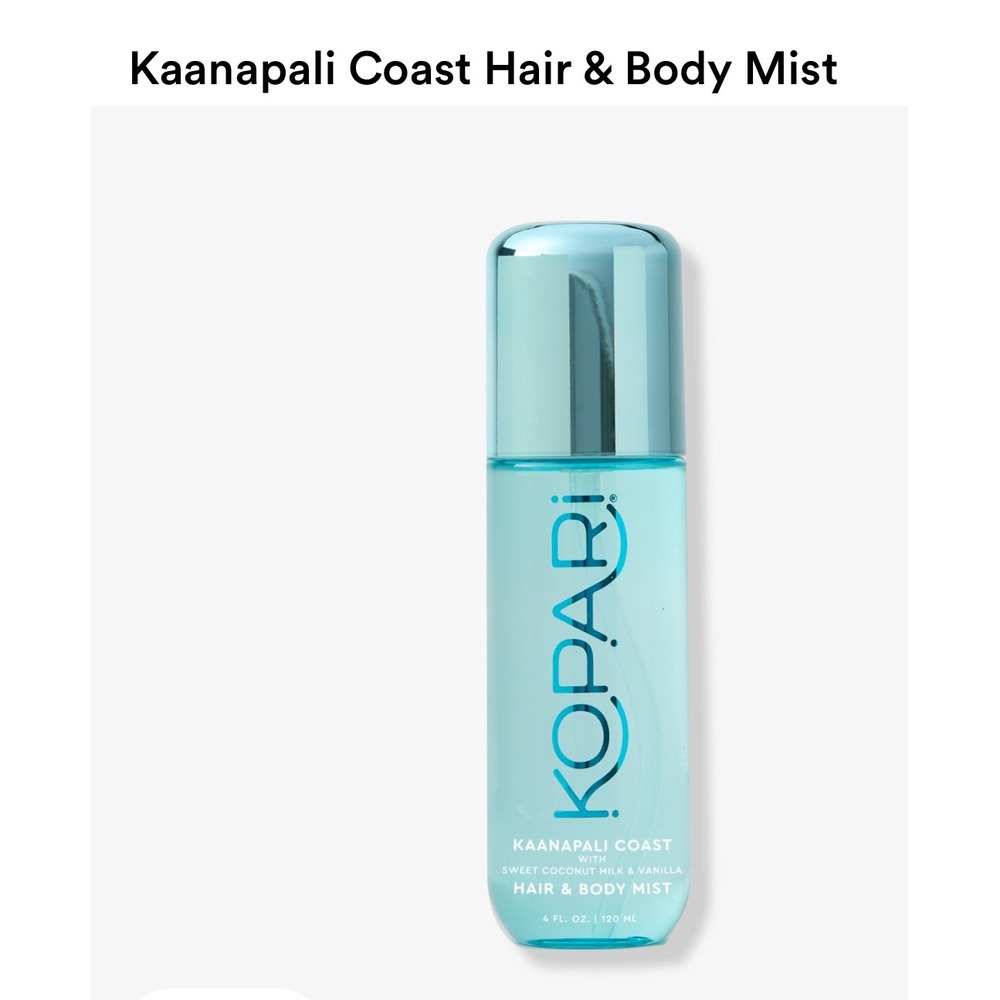 Kopari Kaanapali Coast Hair & Body Mist Sweet Coconut Milk & Vanilla 4 fl oz New